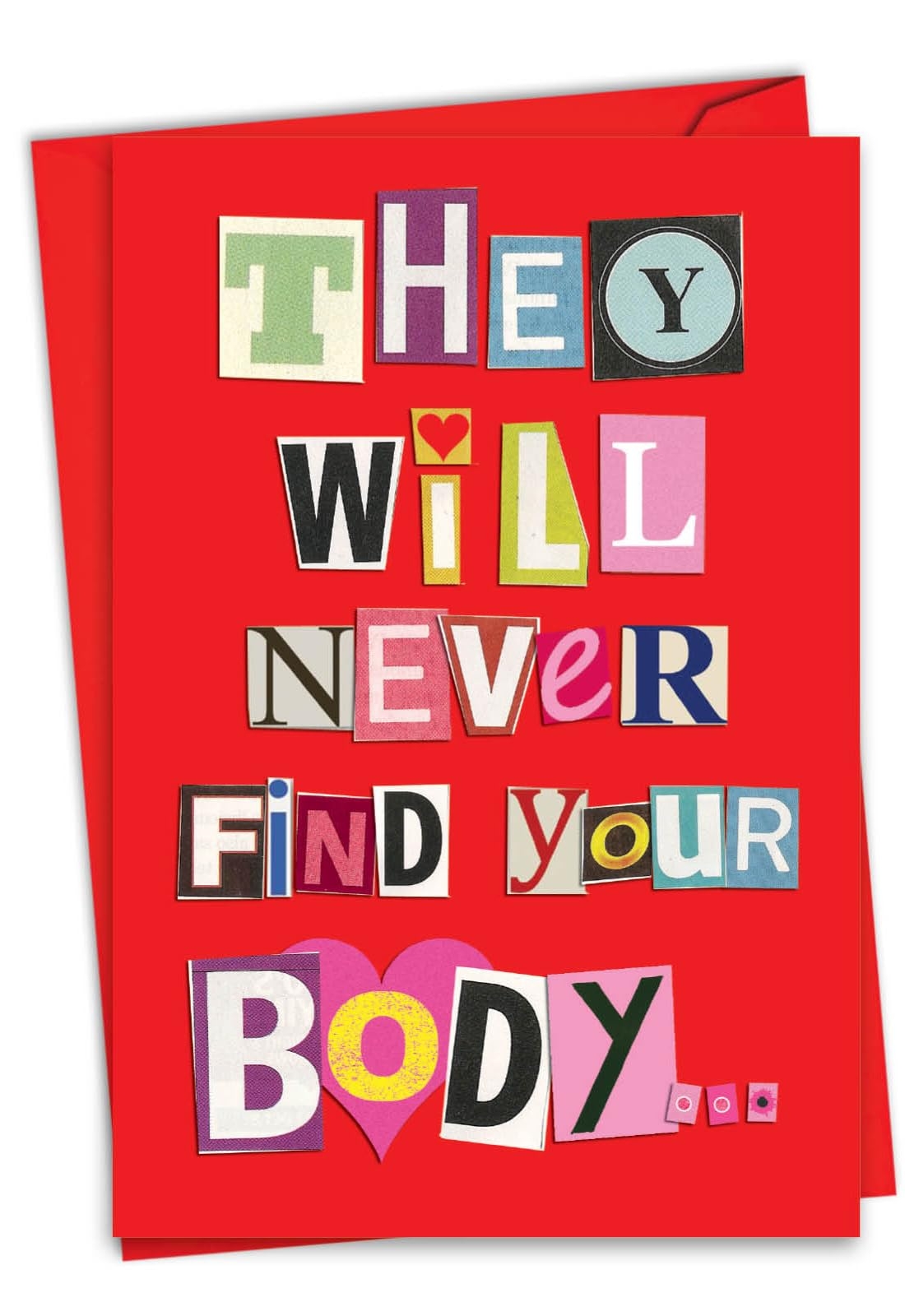 Amazon NobleWorks Funny Card For Valentines Day Naughty Adult Humor Valentine Love Notecard With Envelope 1 Card Never Find Your Body 2151 Office Products
