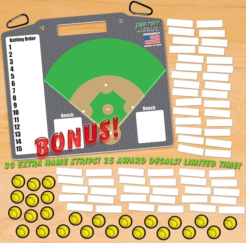 Free Printable Softball Dugout Board