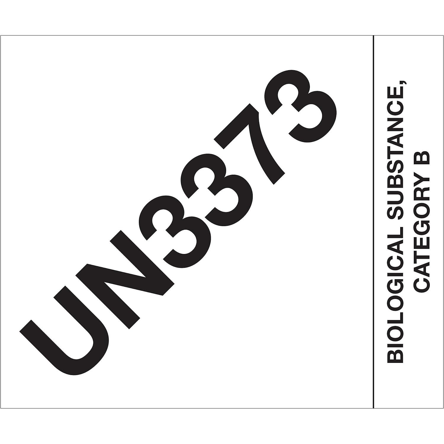 Amazon Tape Logic DL1404 Labels UN3373 Biological Substance Category B 4 X 4 3 4 Black White 500 Per Roll Industrial Scientific