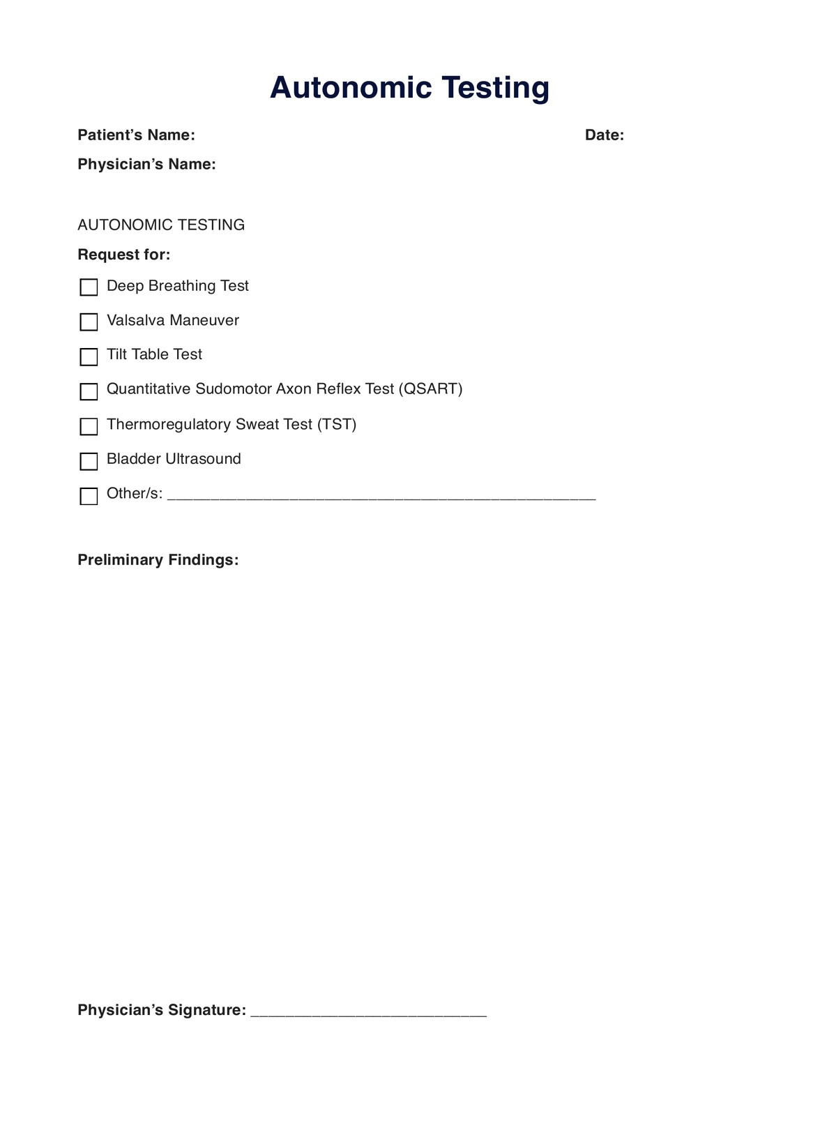 Autonomic Testing Example Free PDF Download