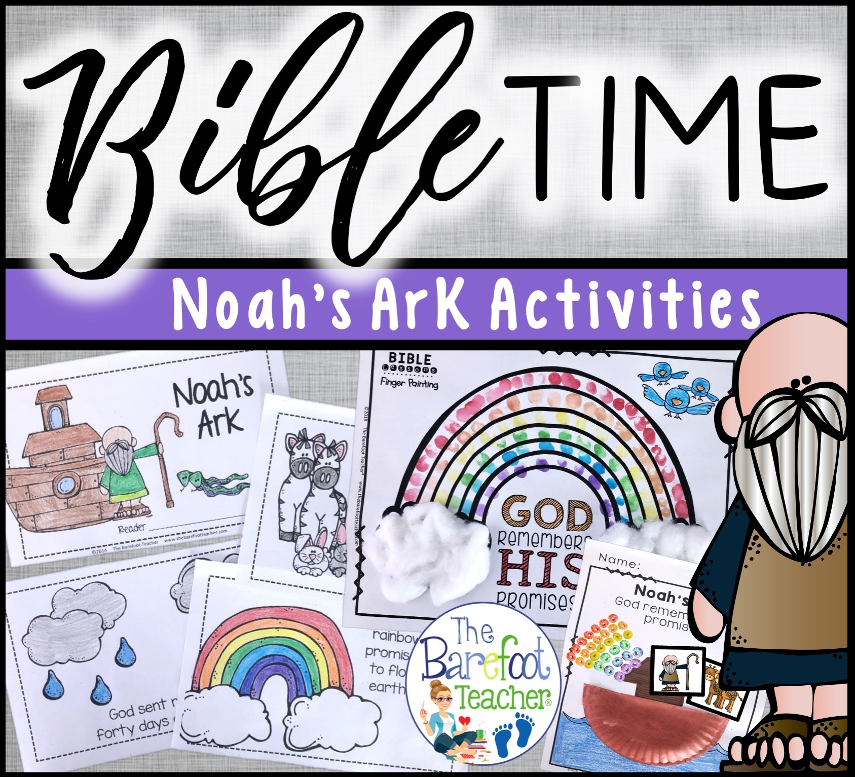 Back To School Bible Curriculum Noah s Ark Lesson Plans Emergent Reader Activities The Barefoot Teacher