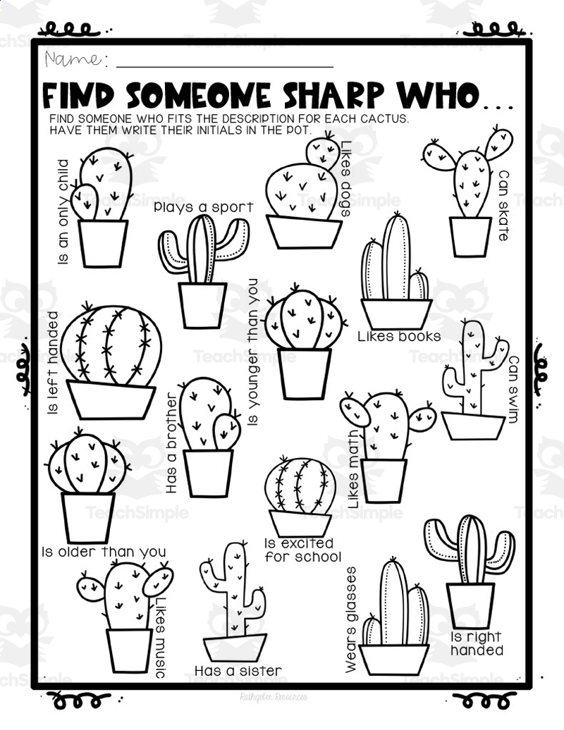 Find Someone Who Free Printable