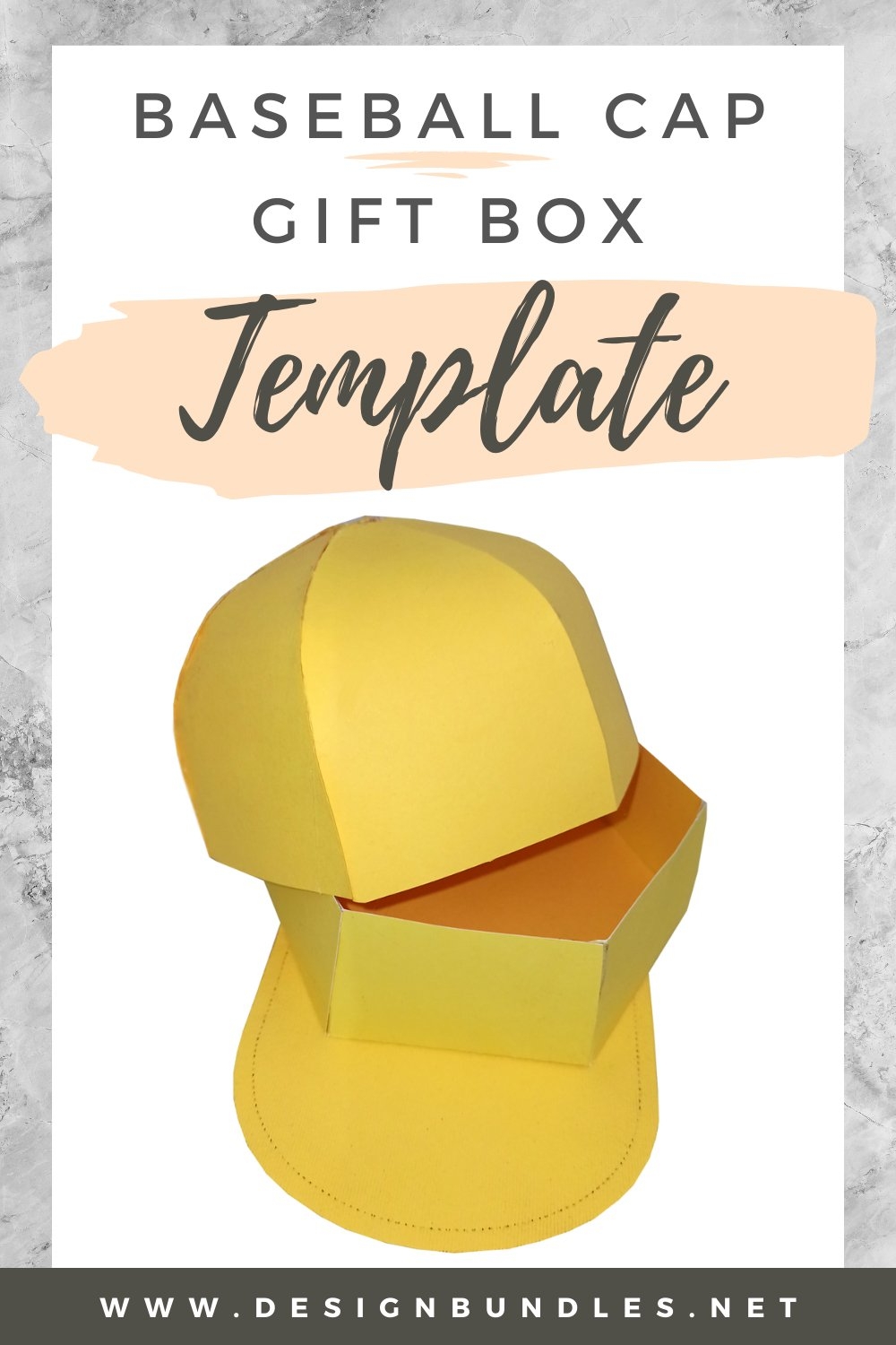 Baseball Cap Box Template SVG Baseball Cap Favor 1803862 