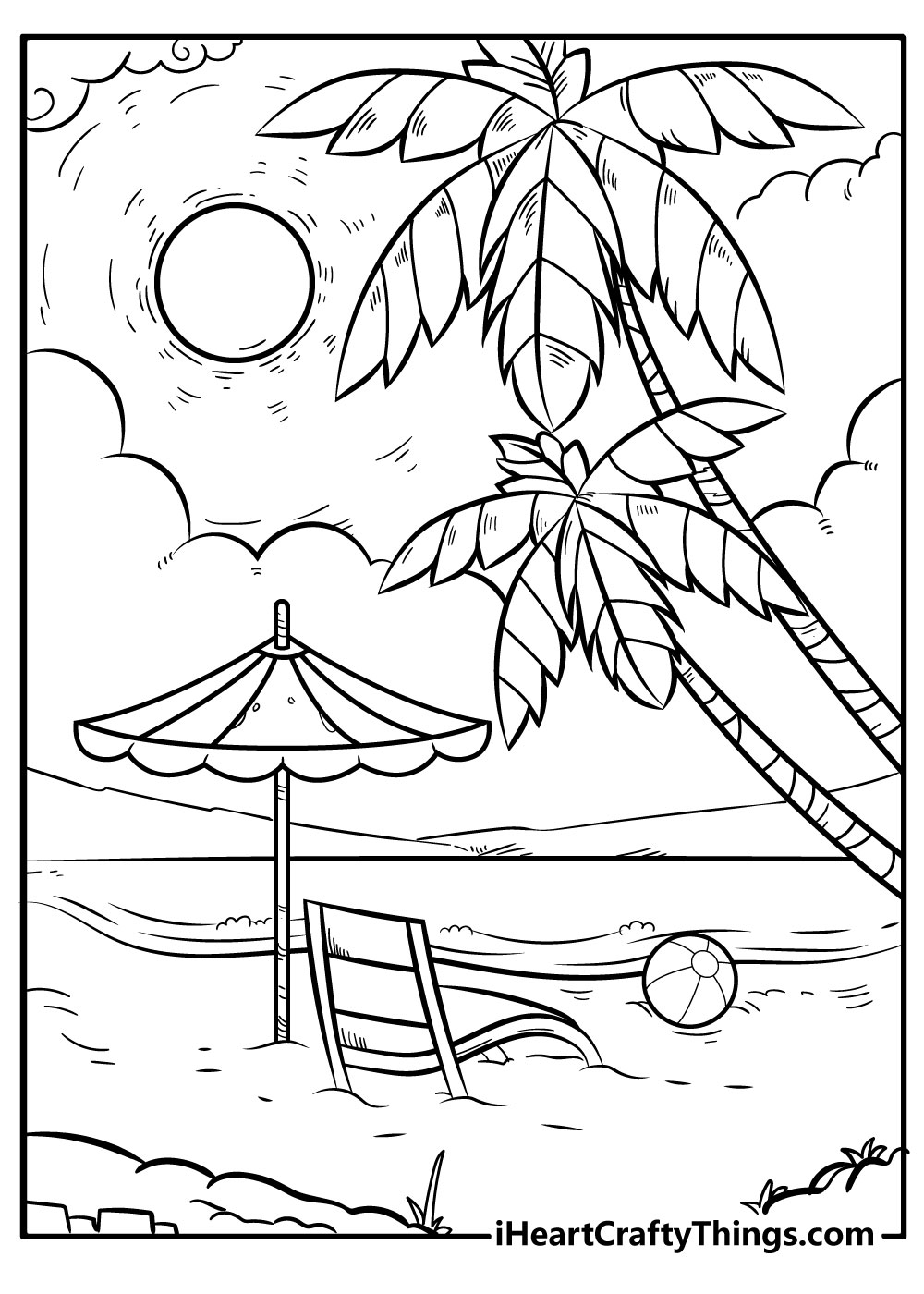Beach Coloring Pages 100 Free Printables 
