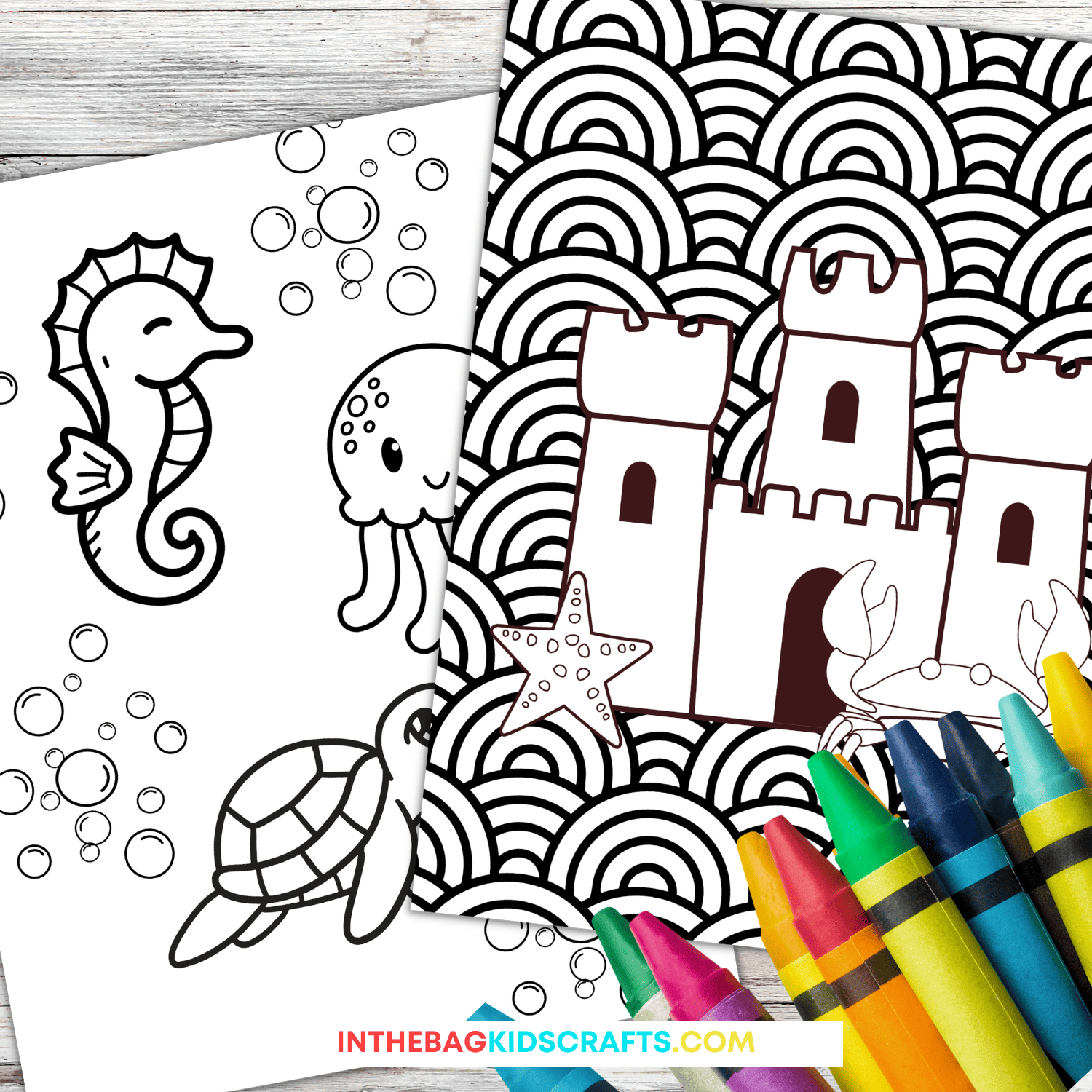 Free Printable Coloring Beach Pictures