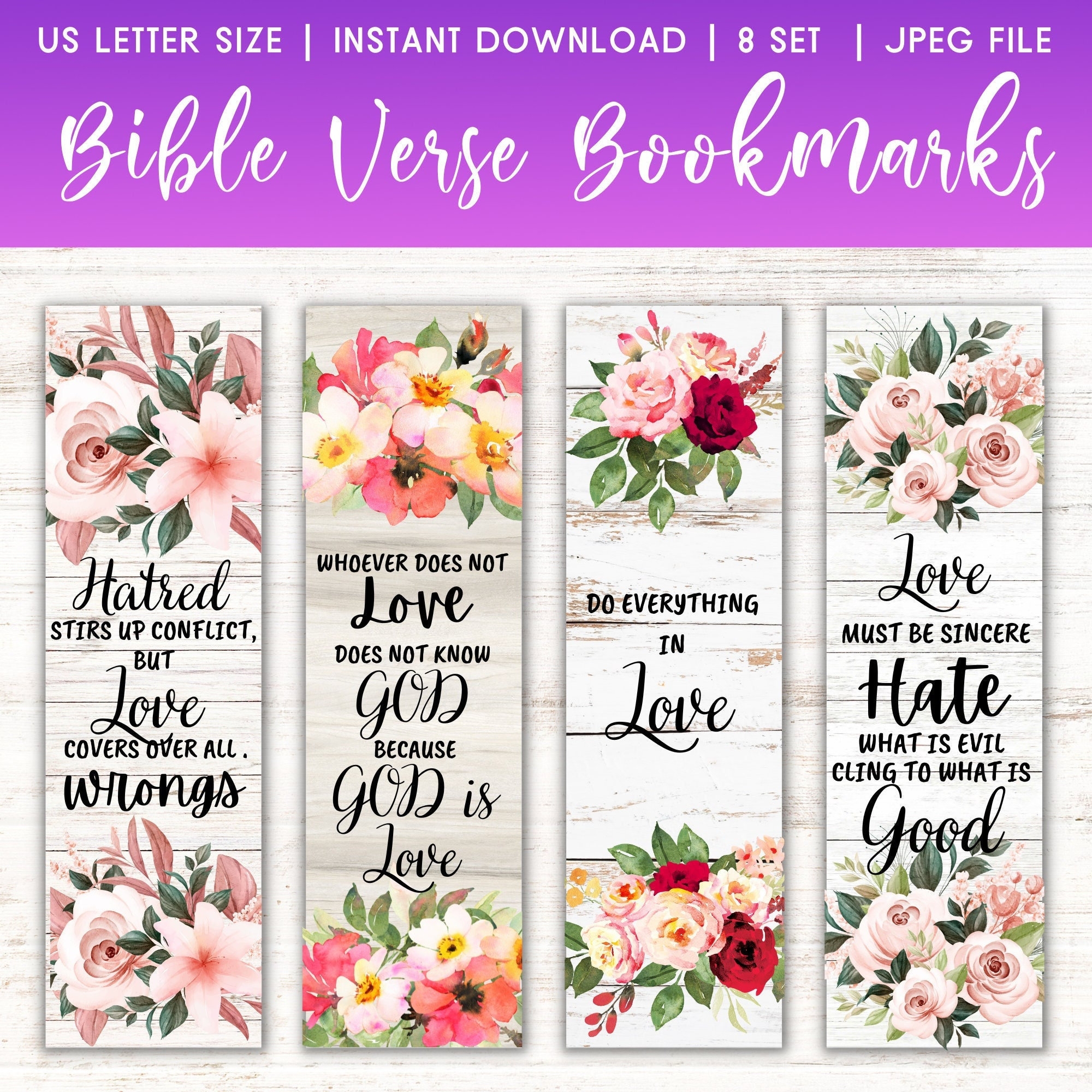 Free Printable Bible Verse Bookmarks