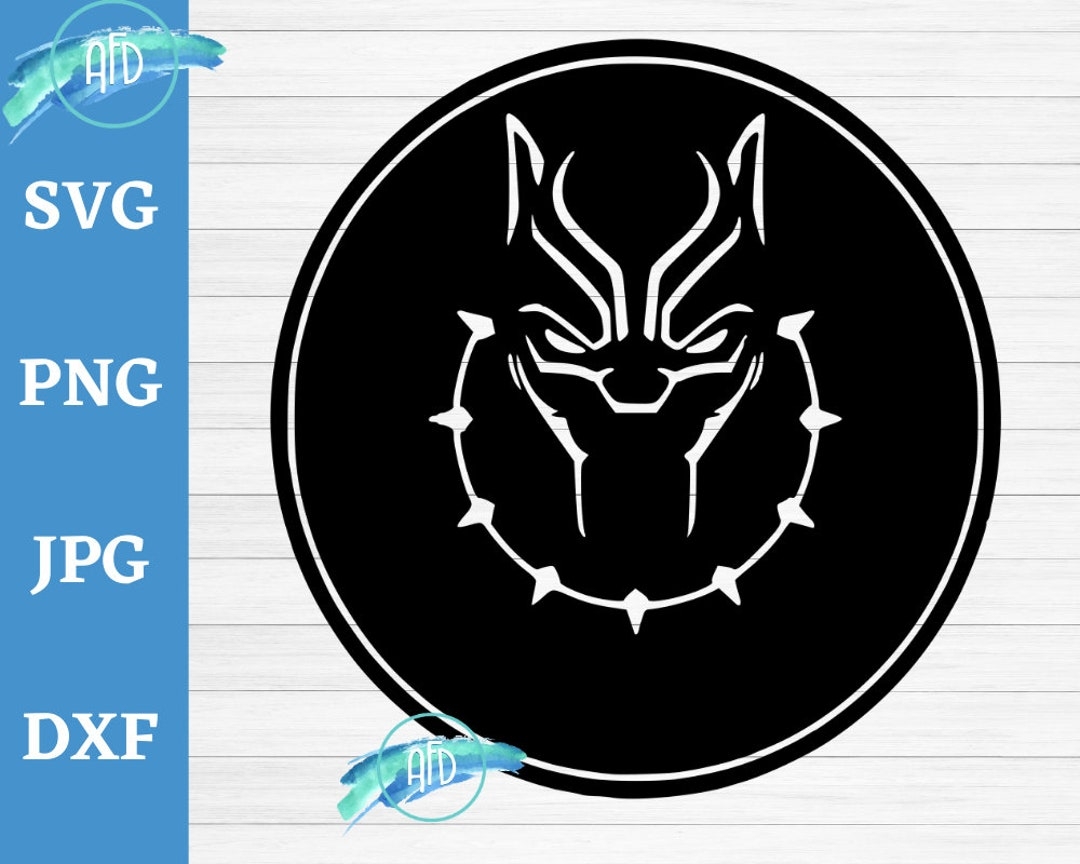 Black Panther SVG Black Panther Logo Symbol Necklace Wakanda Movie Marvel Superhero Svg Black Panther Tshirt Diy Svg Sihouette Or Cricut Etsy
