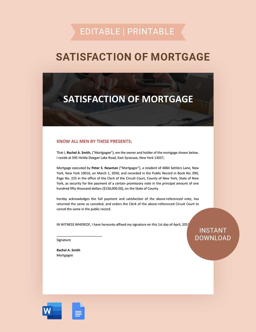 Free Printable Mortgage Form