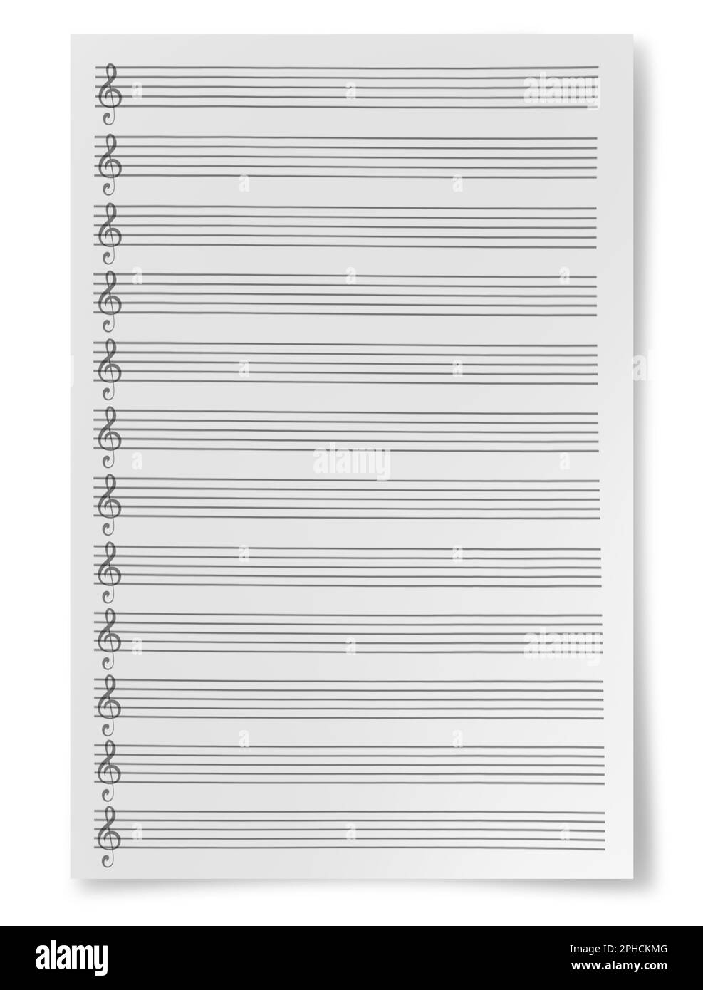 Blank Sheet Music Black And White Stock Photos Images Alamy