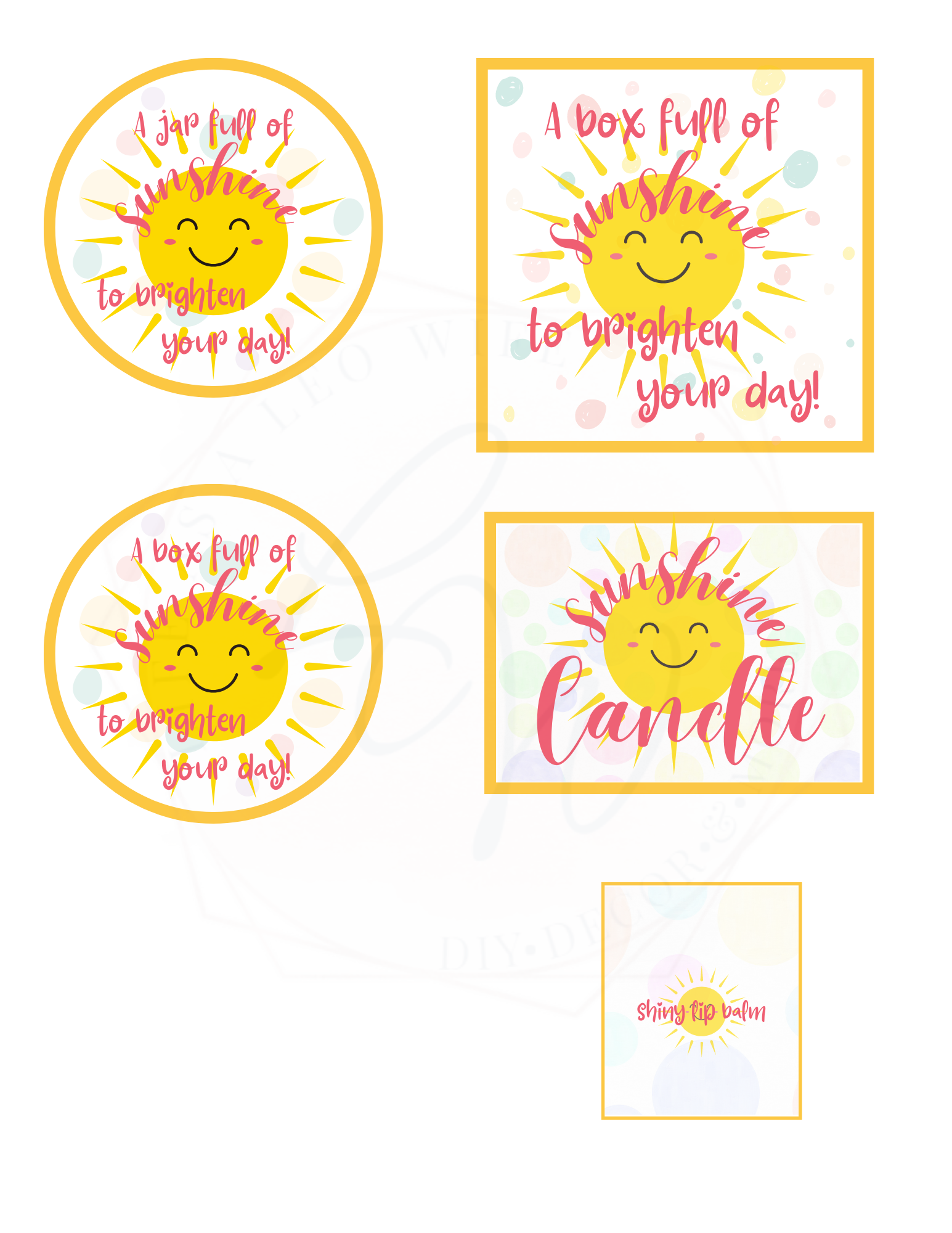 Box Full Of Sunshine Idea With Free Printables Life As A LEO Wife