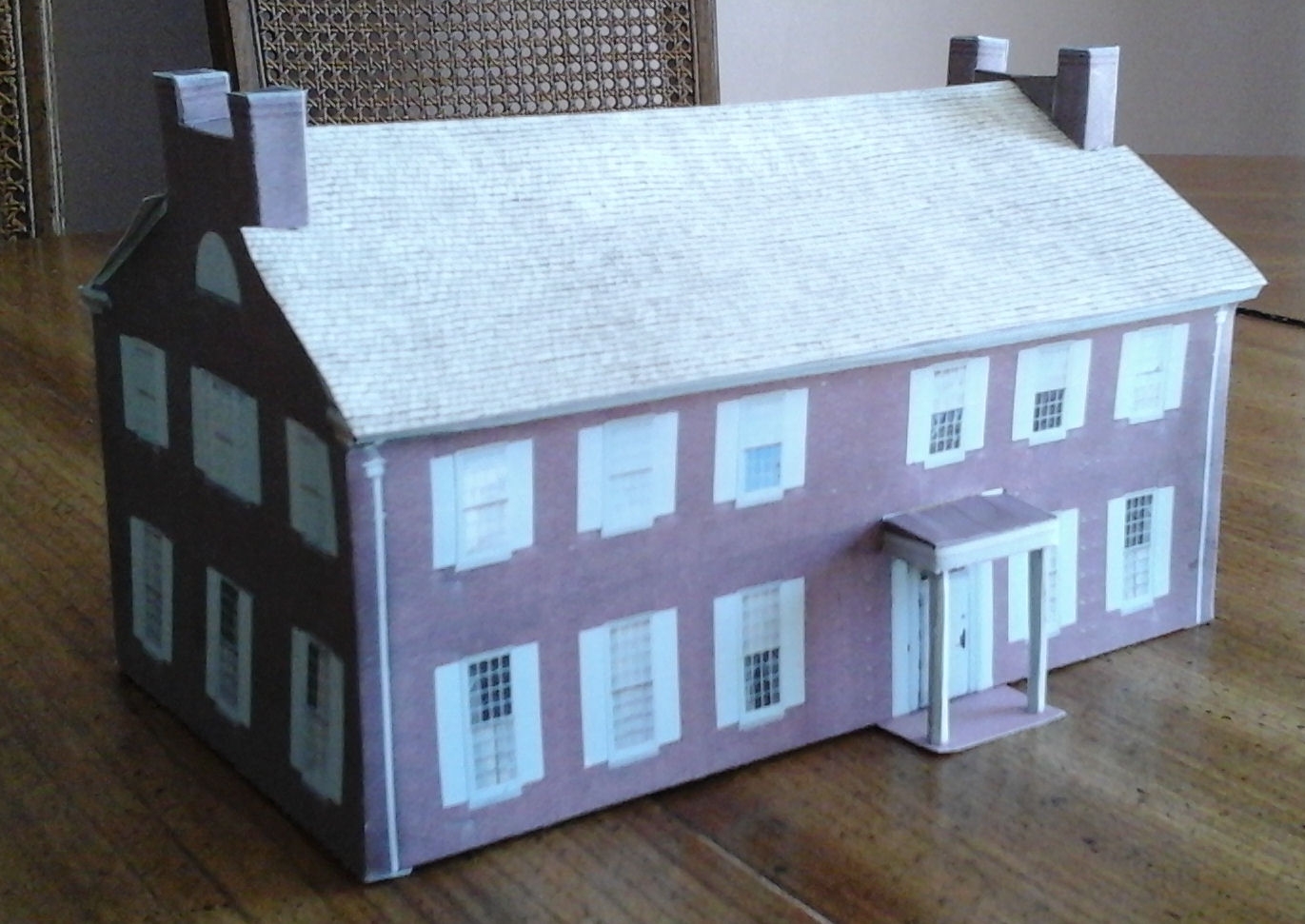 Build Your Own Free Printable Large Family Home HO Scale 