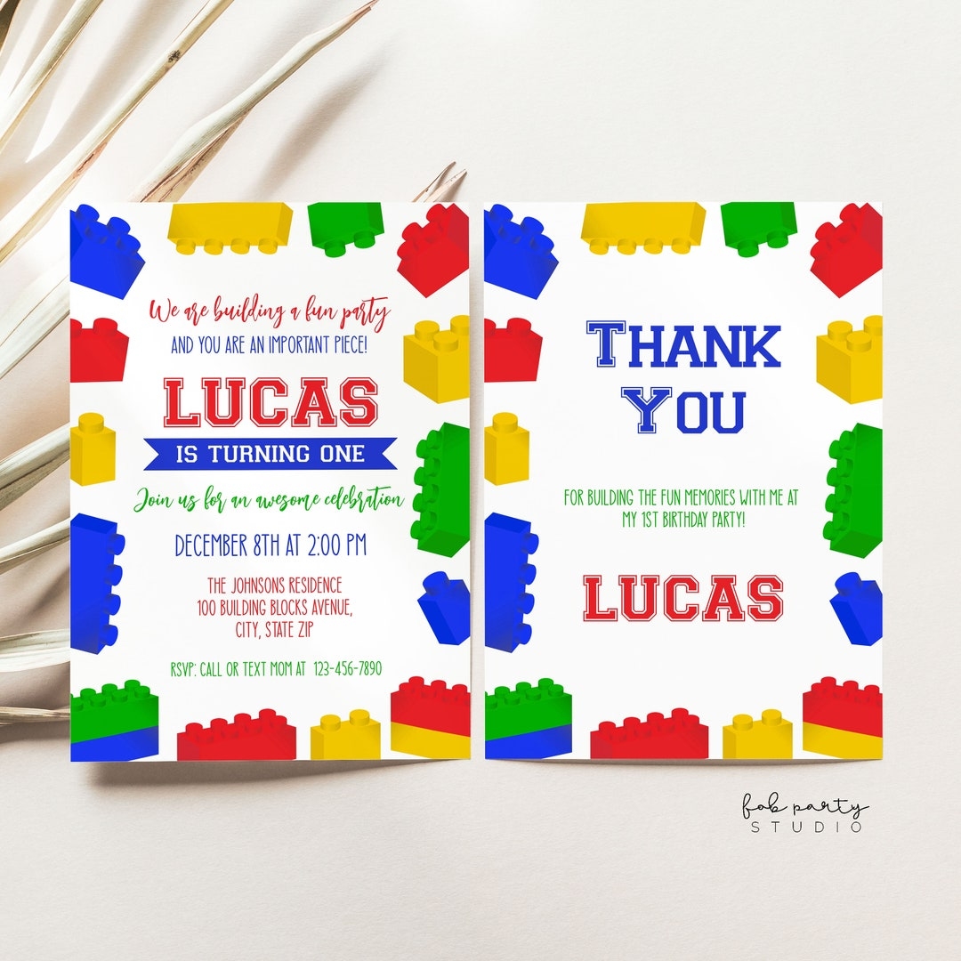 Free Lego Printable Invitations