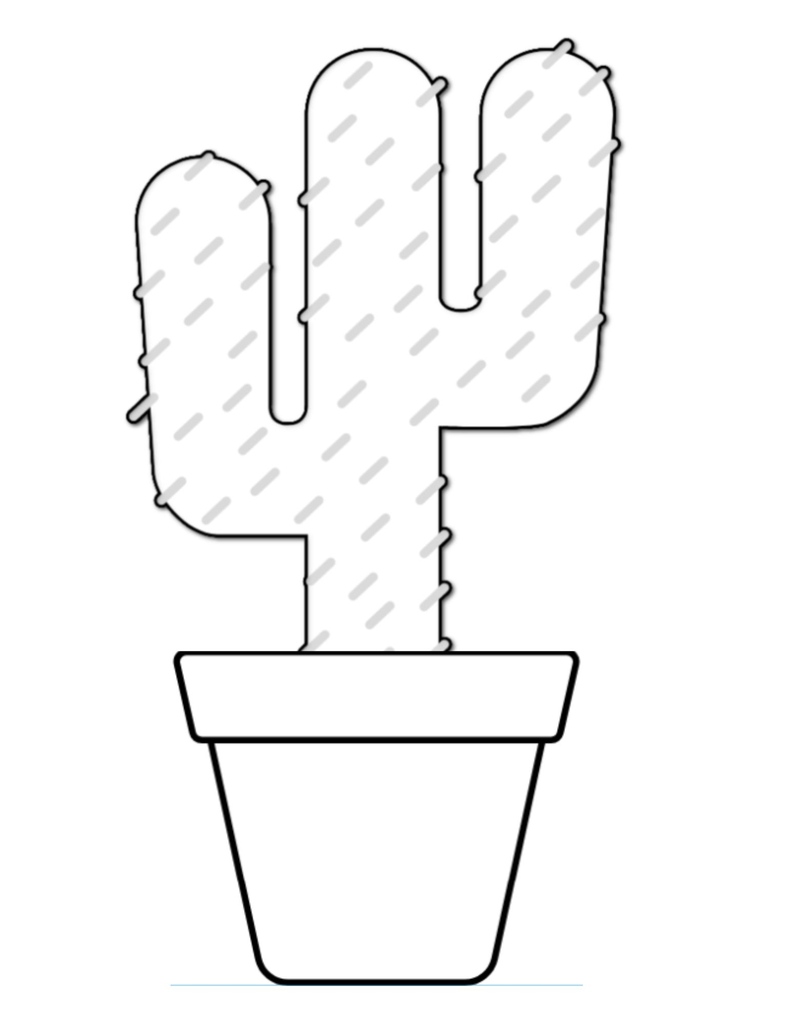 Cactus Craft For Kids With Free Cactus Printable