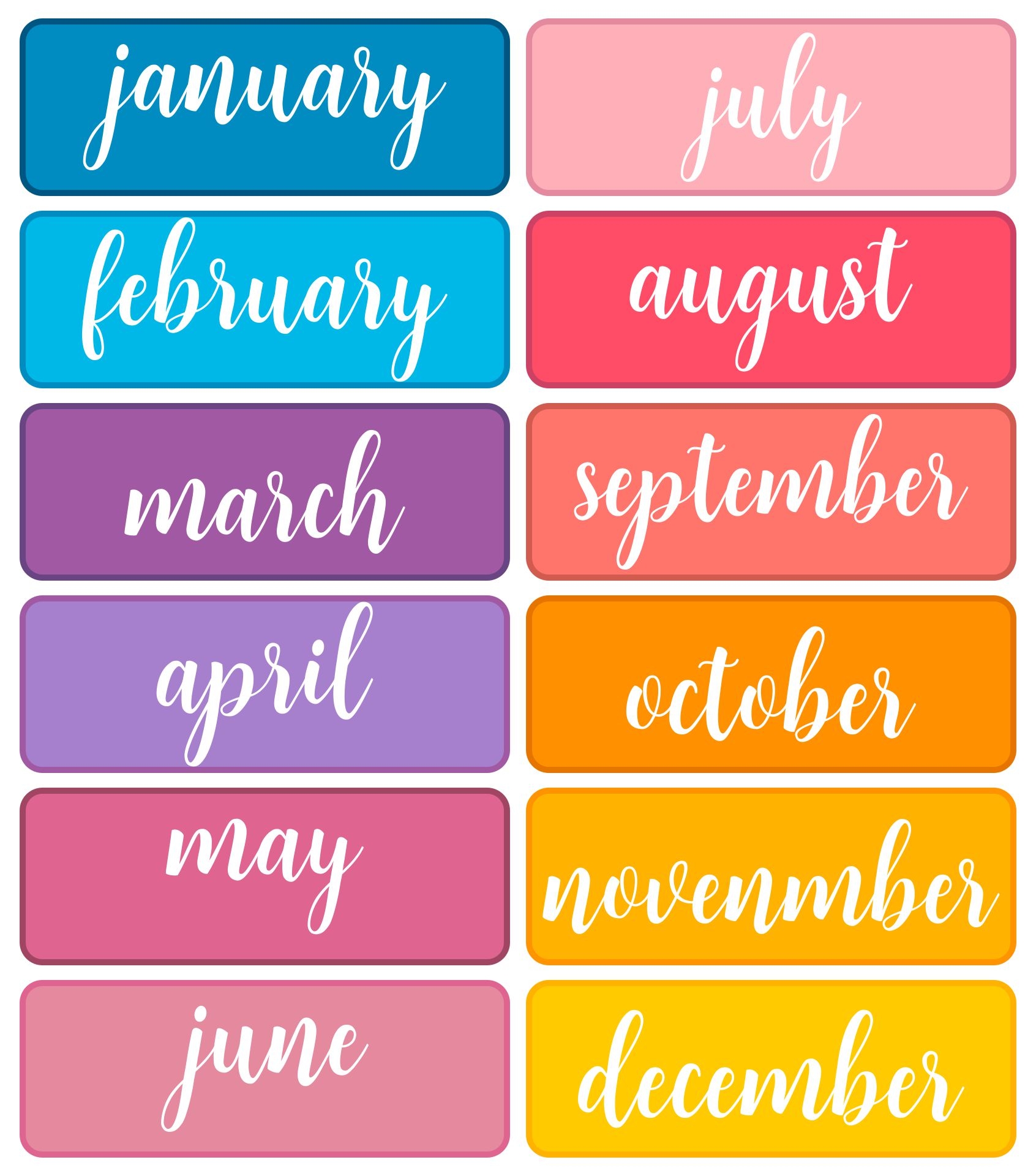 Calendar Month Labels 10 Free PDF Printables Printablee