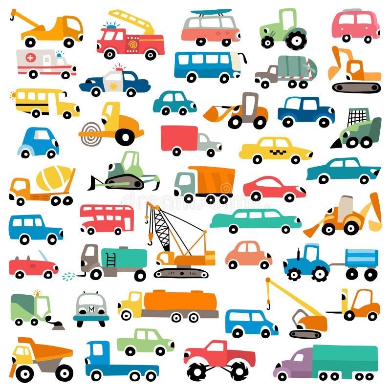 Free Printable Cartoon Trucks Cars