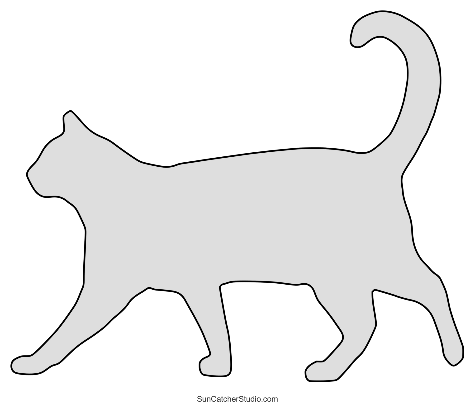 Cat Patterns Templates Stencils Clip Art And Silhouettes DIY Projects Patterns Monograms Designs Templates