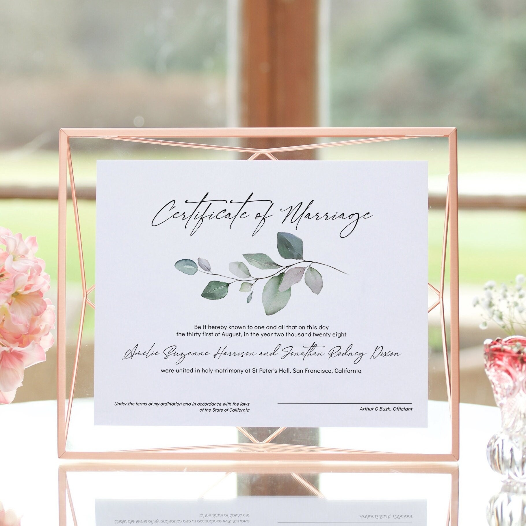 Wedding Certificate Templates Free Printable