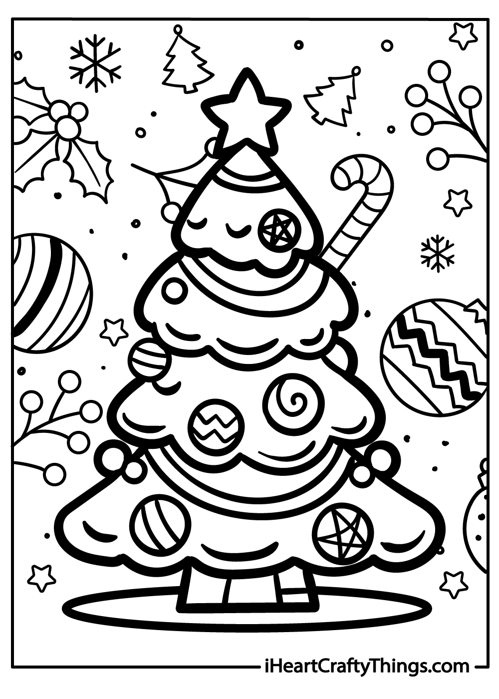 Christmas Coloring Pages 75 Free PDF Printables For Kids 