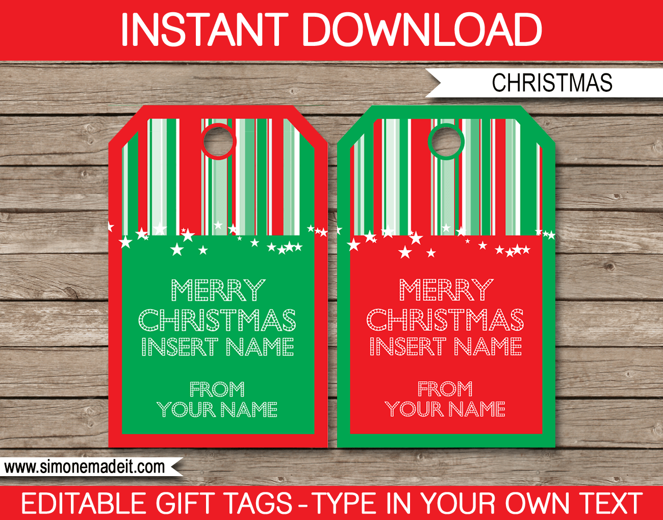 Christmas Gift Tags Template Printable Christmas Gift Tags Xmas Tags