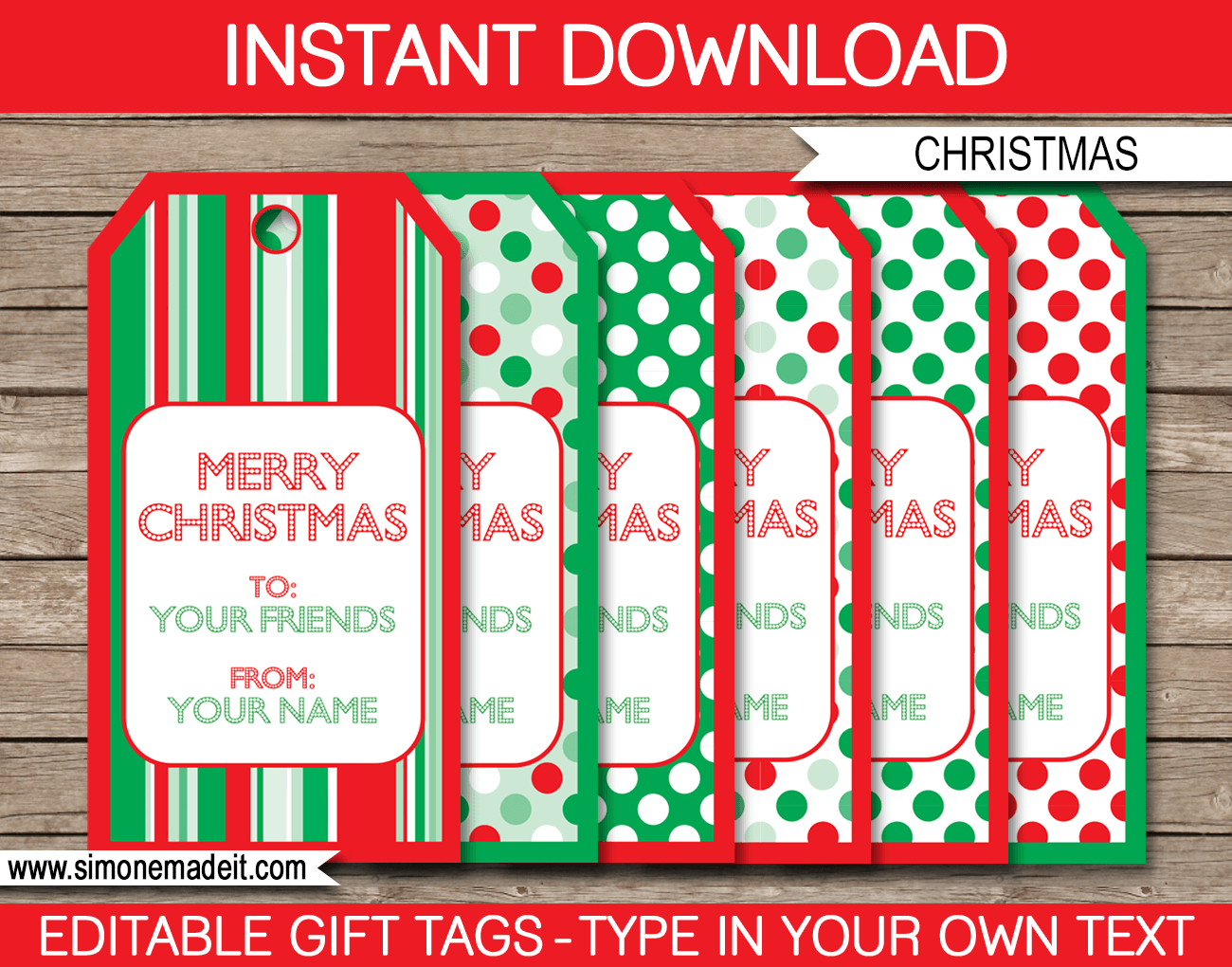 Free Printable Gift Tags Templates