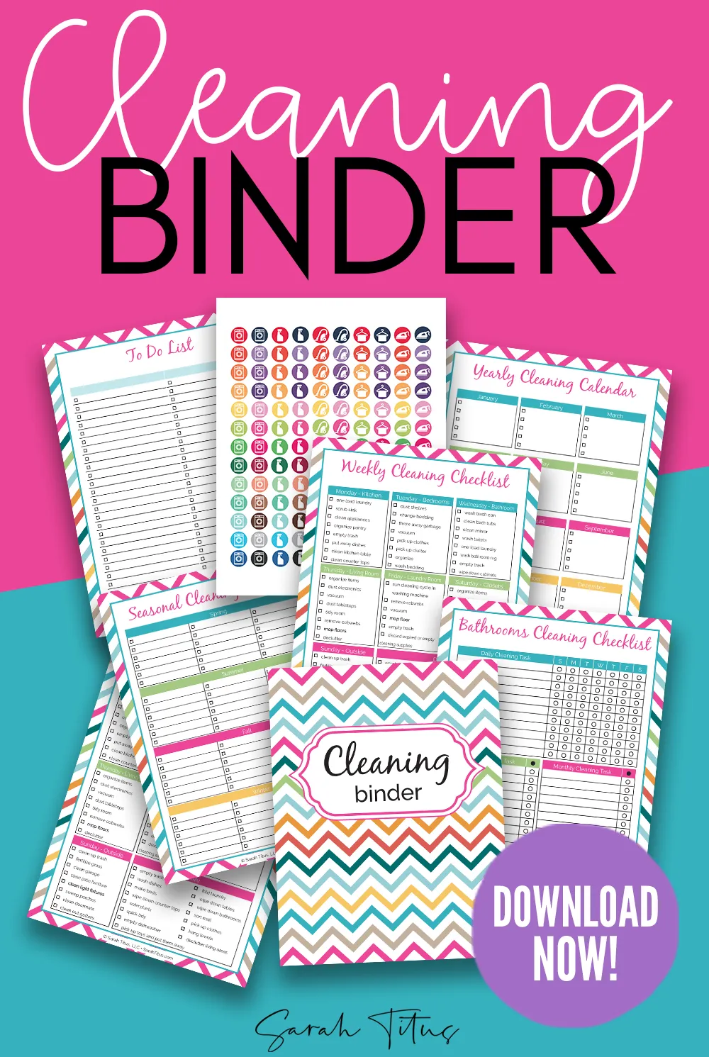 Cleaning Binder Printables