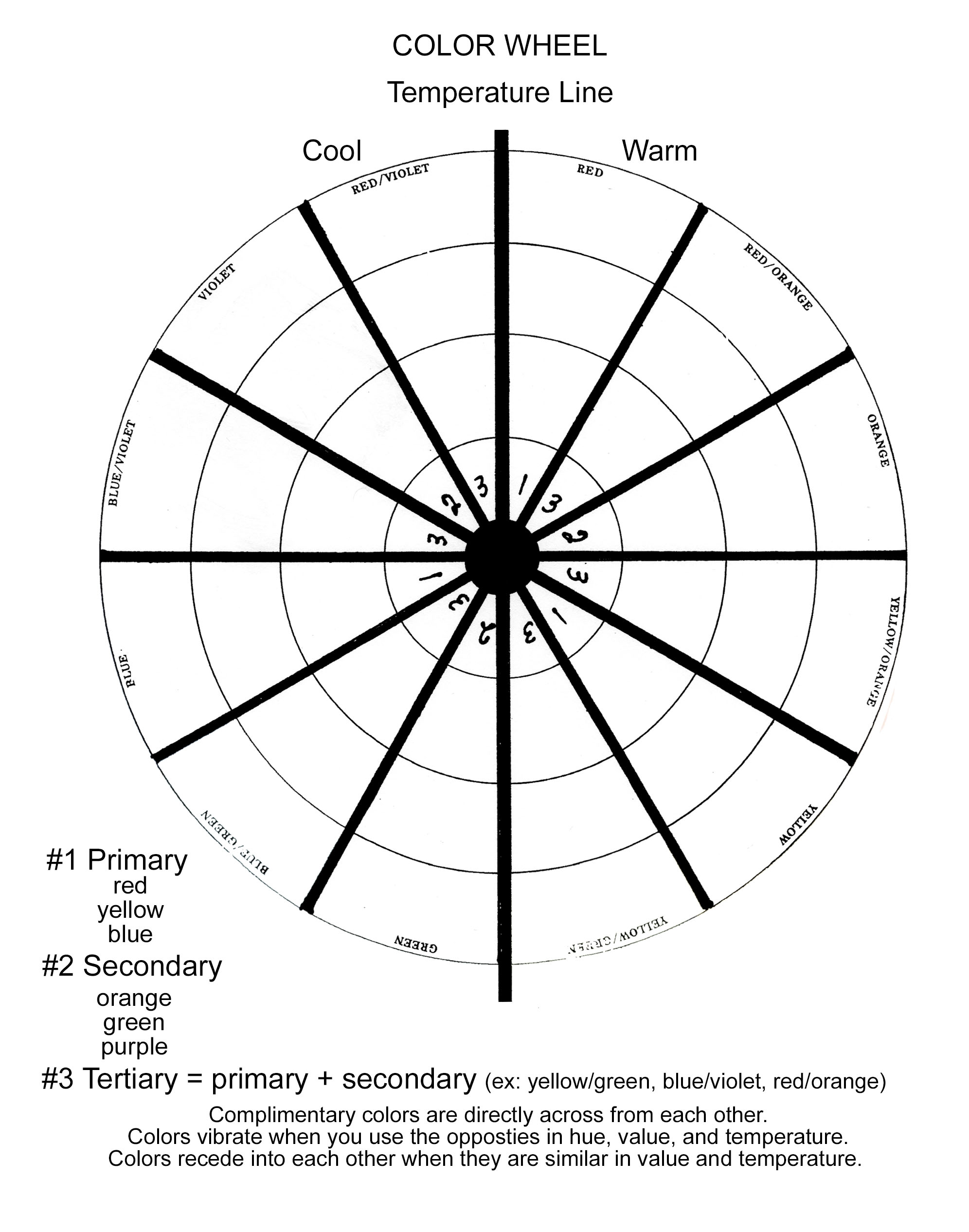Free Color Wheel Printable