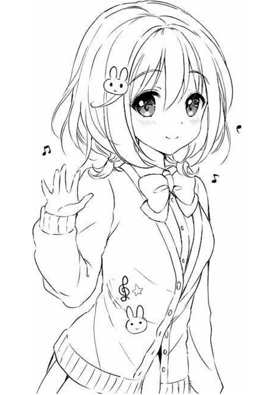 Anime Coloring Pages Printable Free