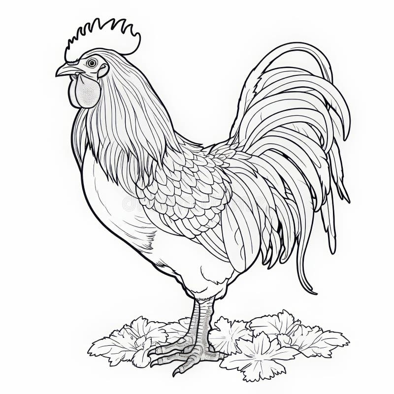 Coloring Pages Rooster Stock Illustrations 186 Coloring Pages Rooster Stock Illustrations Vectors Clipart Dreamstime