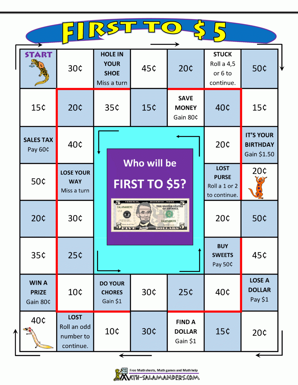 Counting Money Games