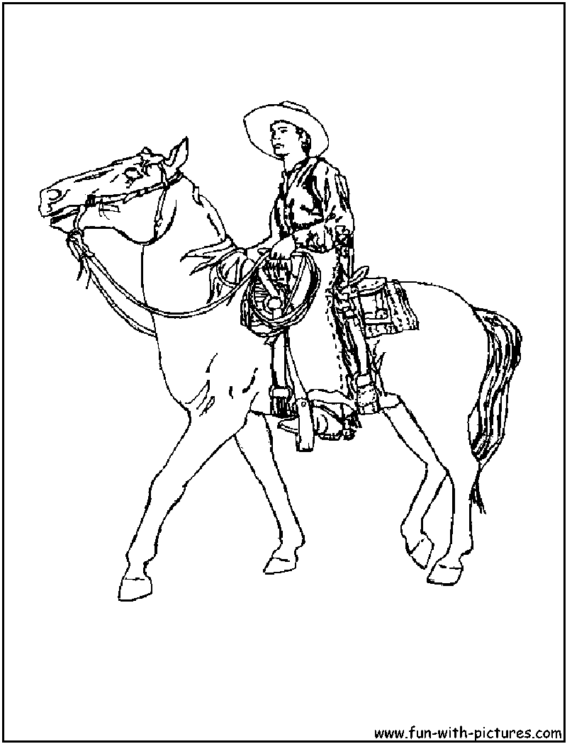 Free Printable Rodeo Coloring Pages