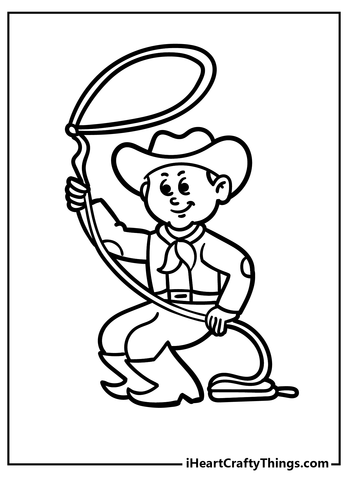 Cowboy Coloring Pages 100 Free Printables 