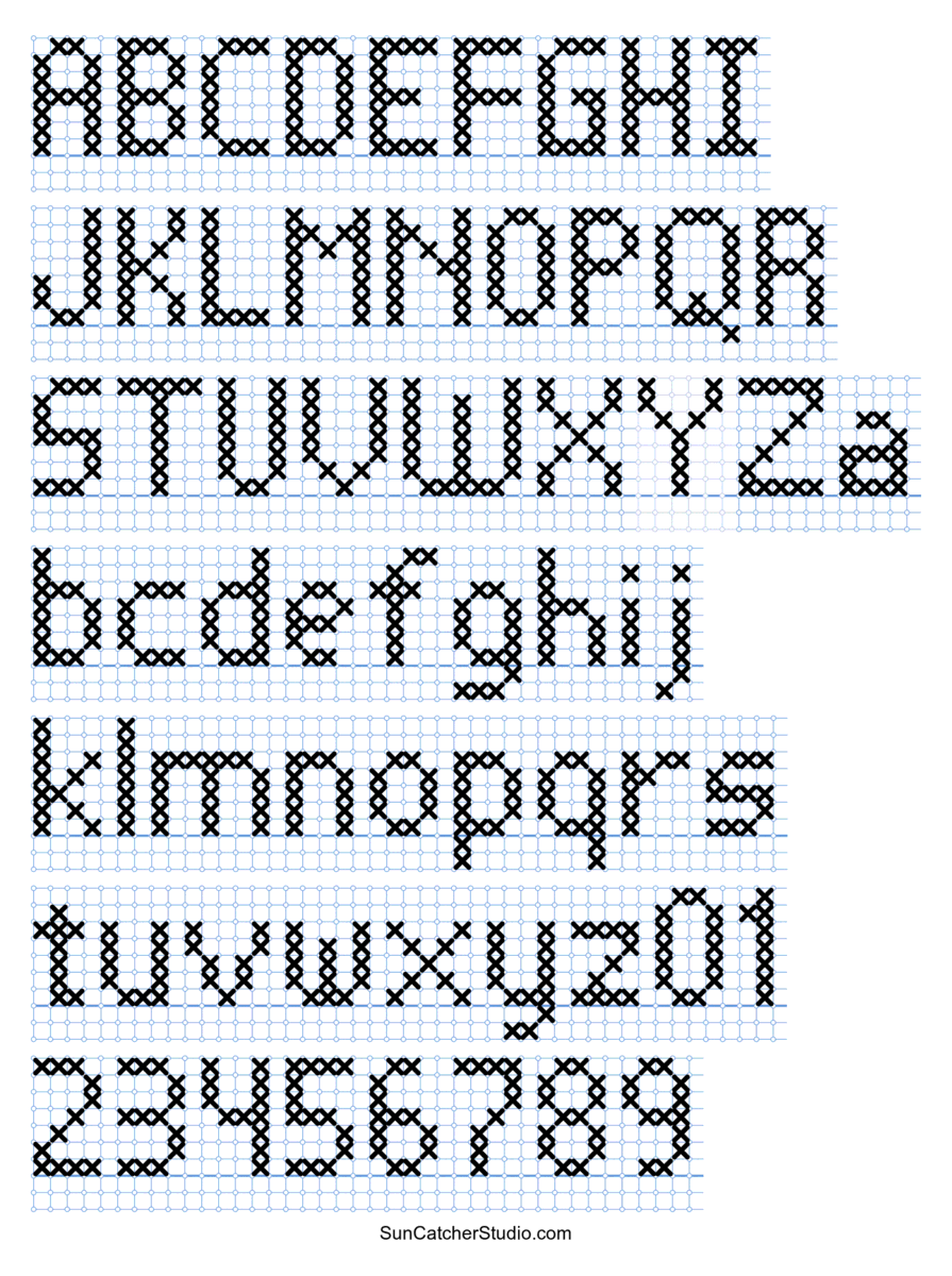 Cross Stitch Letters Generator And Alphabet Font Patterns DIY Projects Patterns Monograms Designs Templates