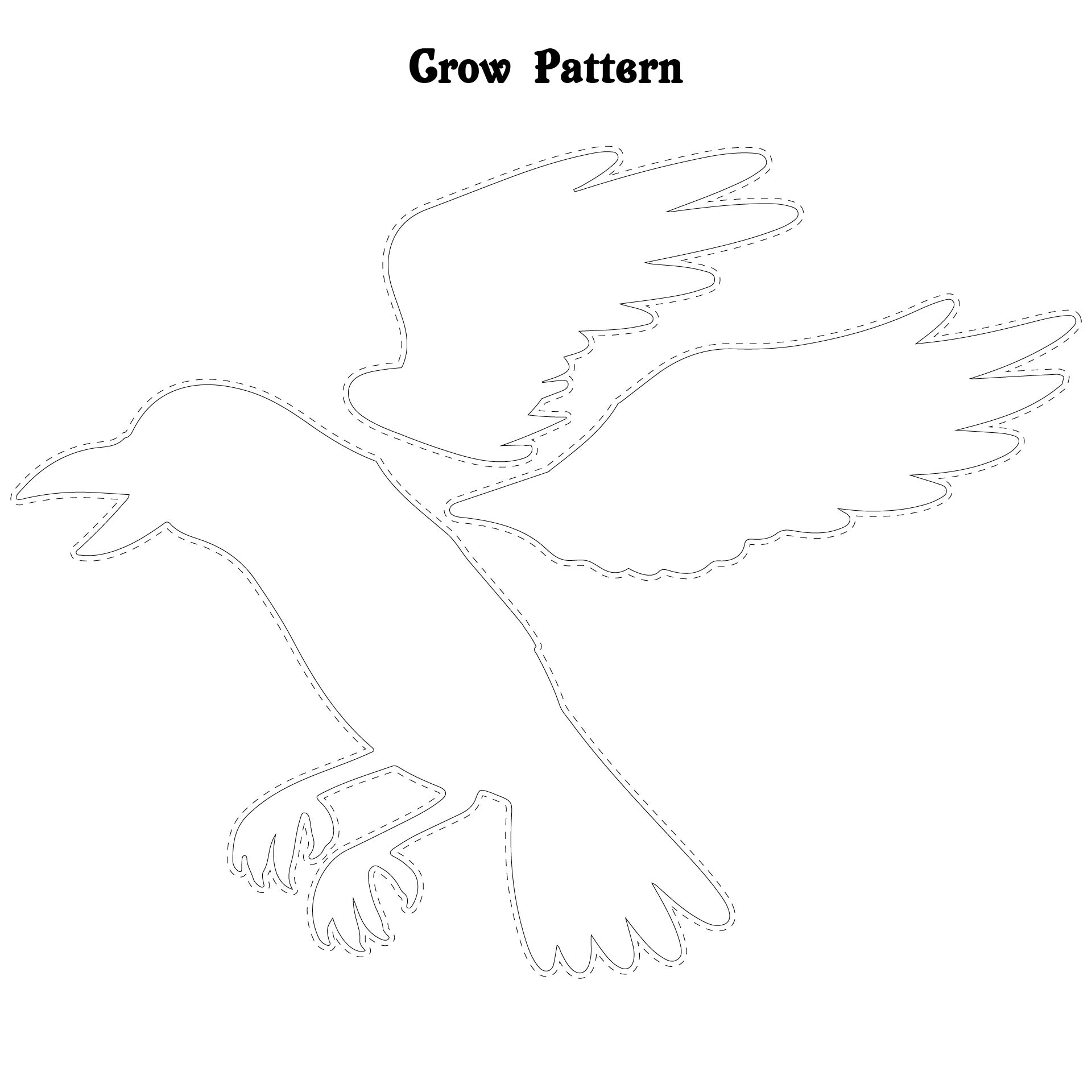 Crow Patterns 10 Free PDF Printables Printablee