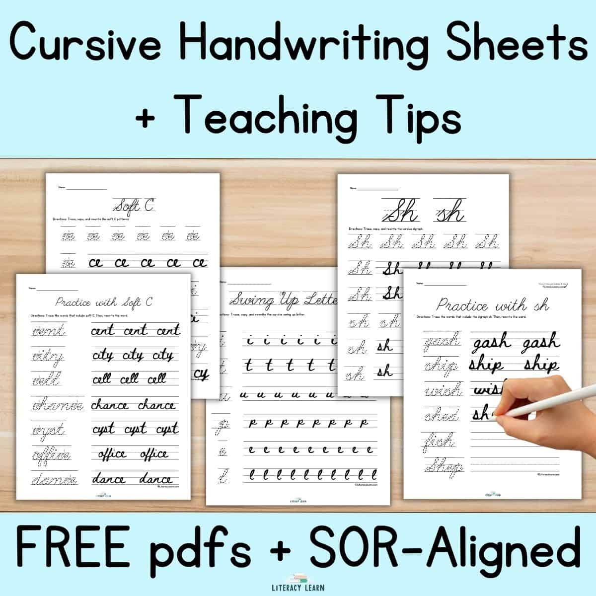 Free Printable Cursive Handwriting Worksheets