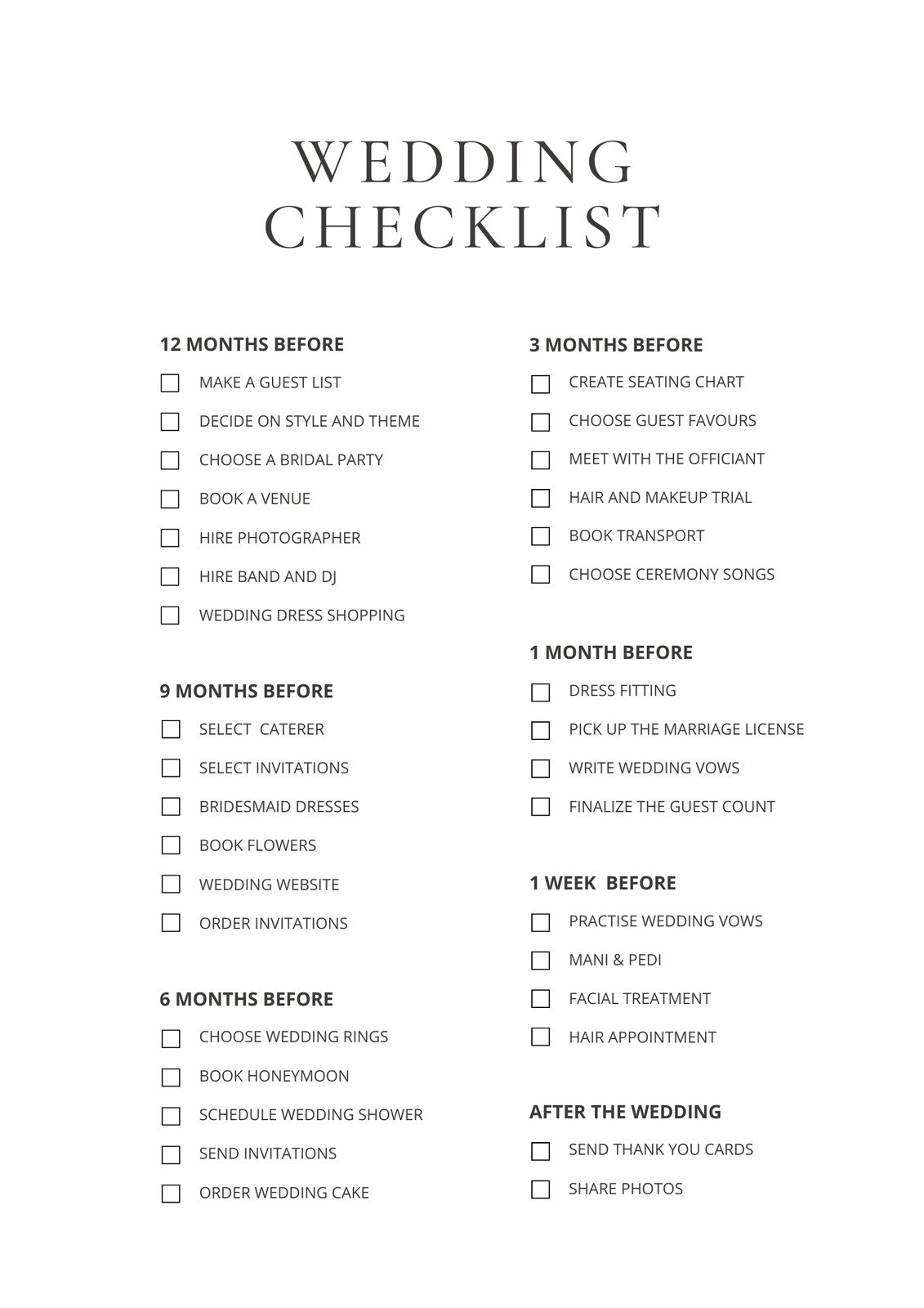 Customize 177 Wedding Checklist Templates Online Canva