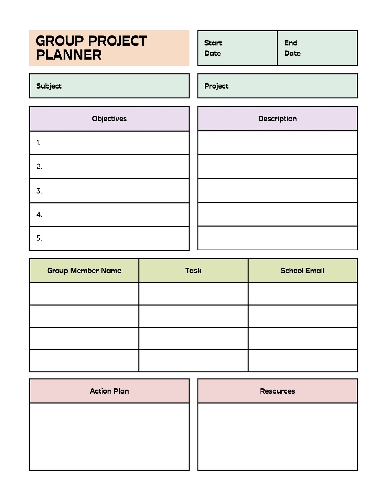 College Student Planner Printable Free