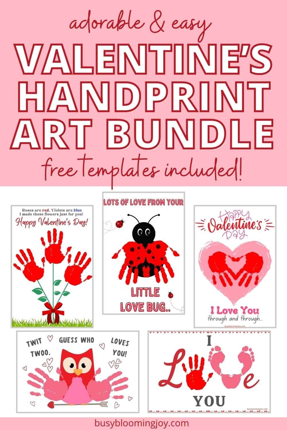 Cute Valentine s Day Handprint Craft Free Templates For Babies Toddlers All Kids 