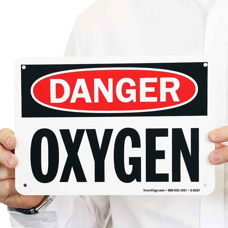 Danger Oxygen Sign