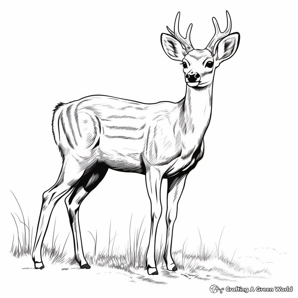Deer Coloring Pages Free Printable 
