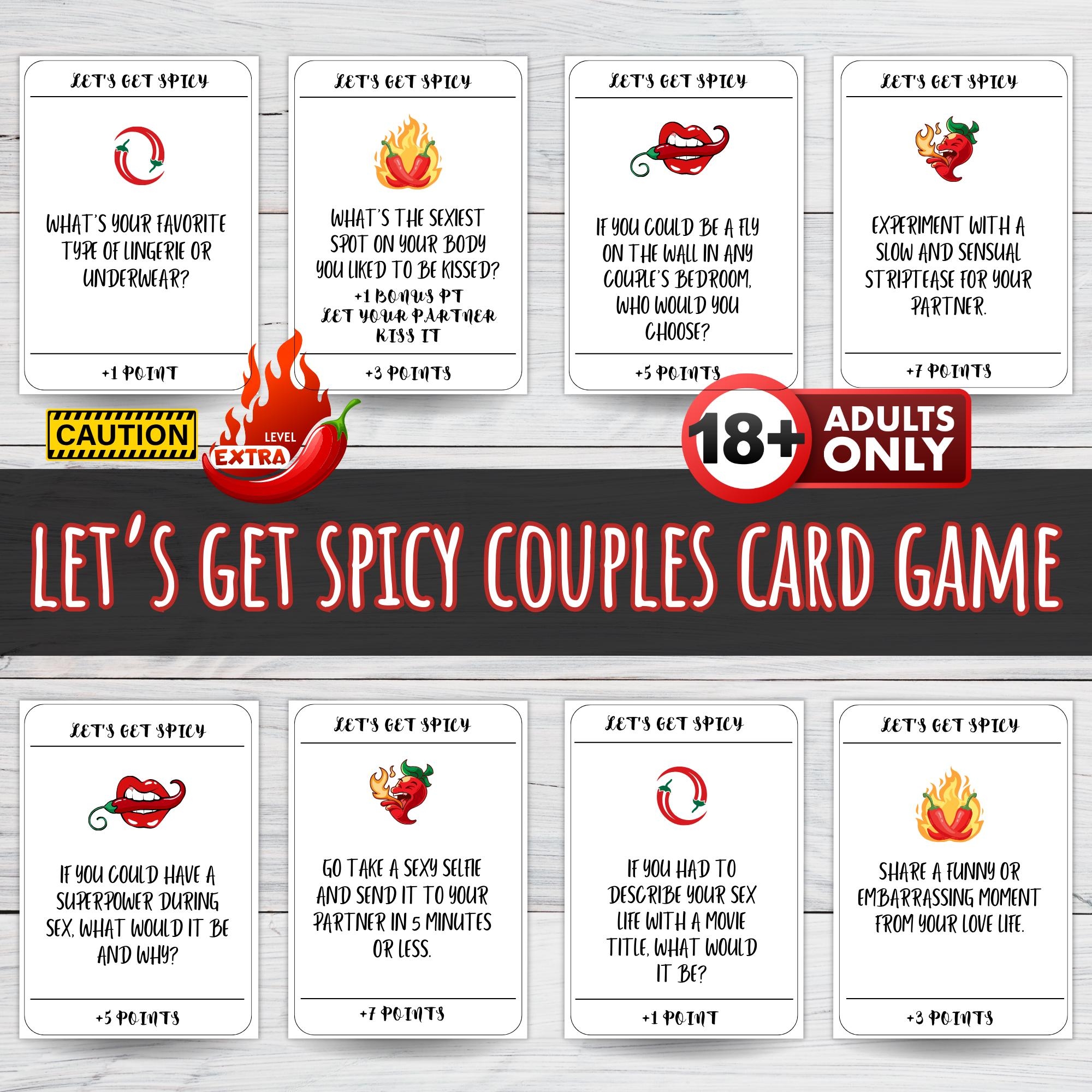 Dirty Adult Game Cards Printable Card Games Adult Party Games Romantic Couple Card Game Flirty Conversation Starters Couple Dare Sex Game Etsy