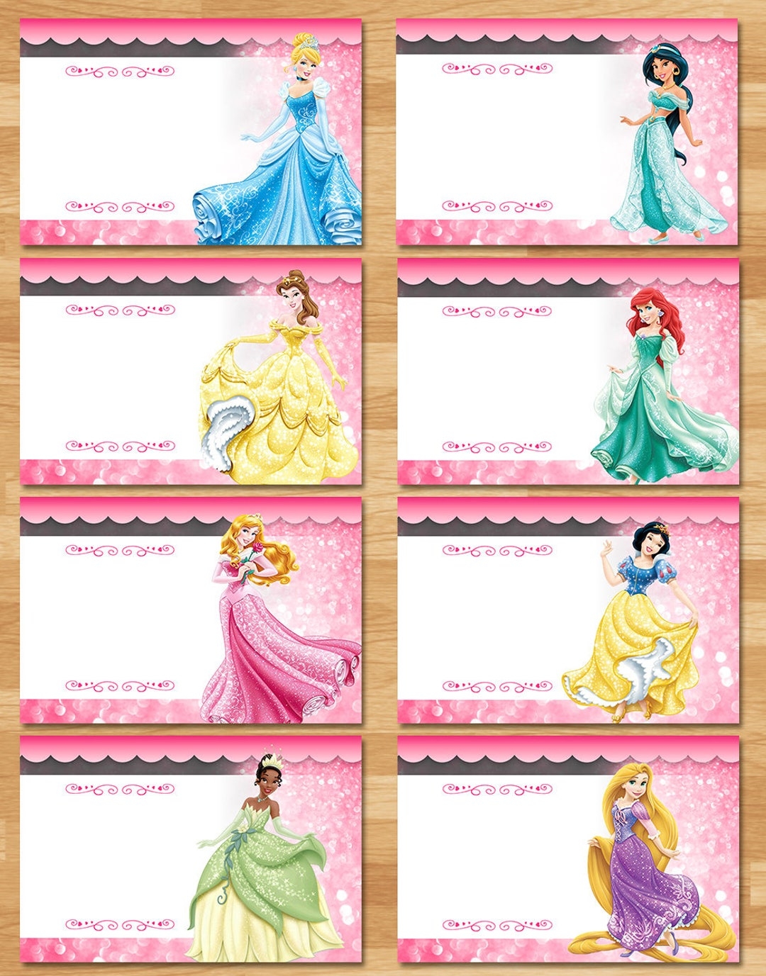 Disney Princess Food Tents Princess Birthday Food Labels Princess Birthday Party Buffet Tent Princess Printable Placecard 100478 Etsy