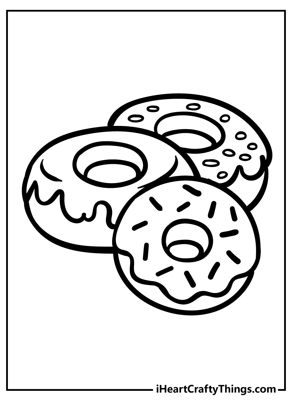 Donut Coloring Pages 100 Free Printables 