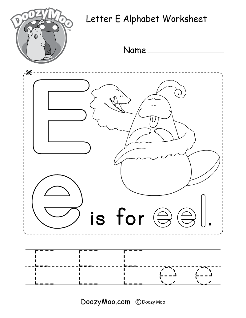 Free Printable Letter E Worksheets