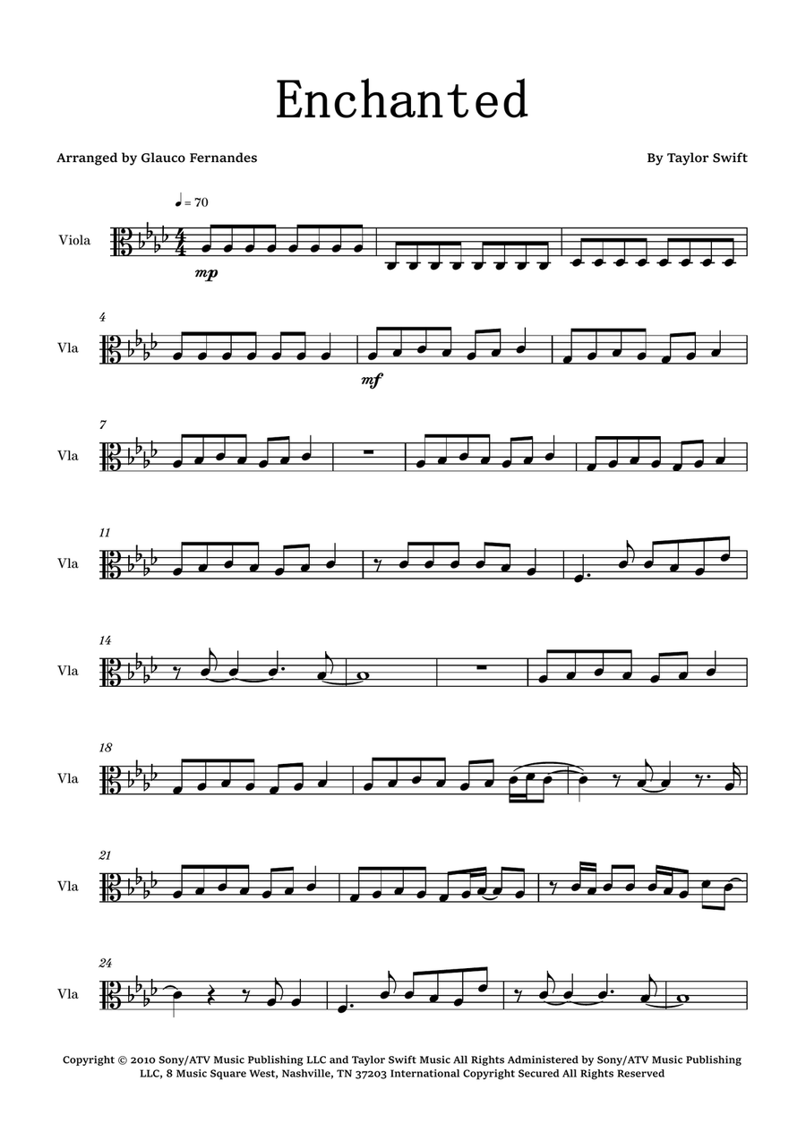 Viola Sheet Music Free Printable