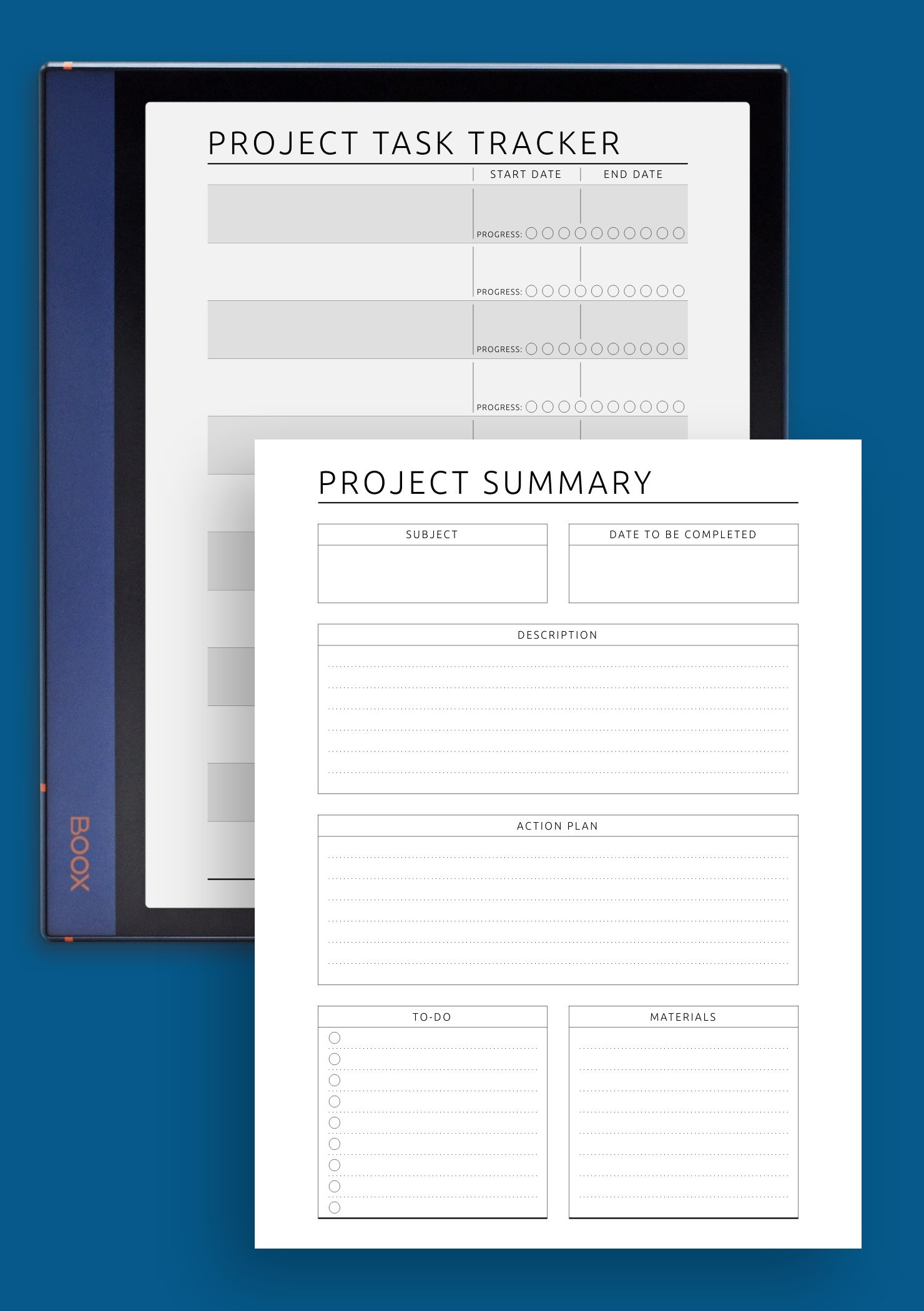 Free Printable Project Planner Pages