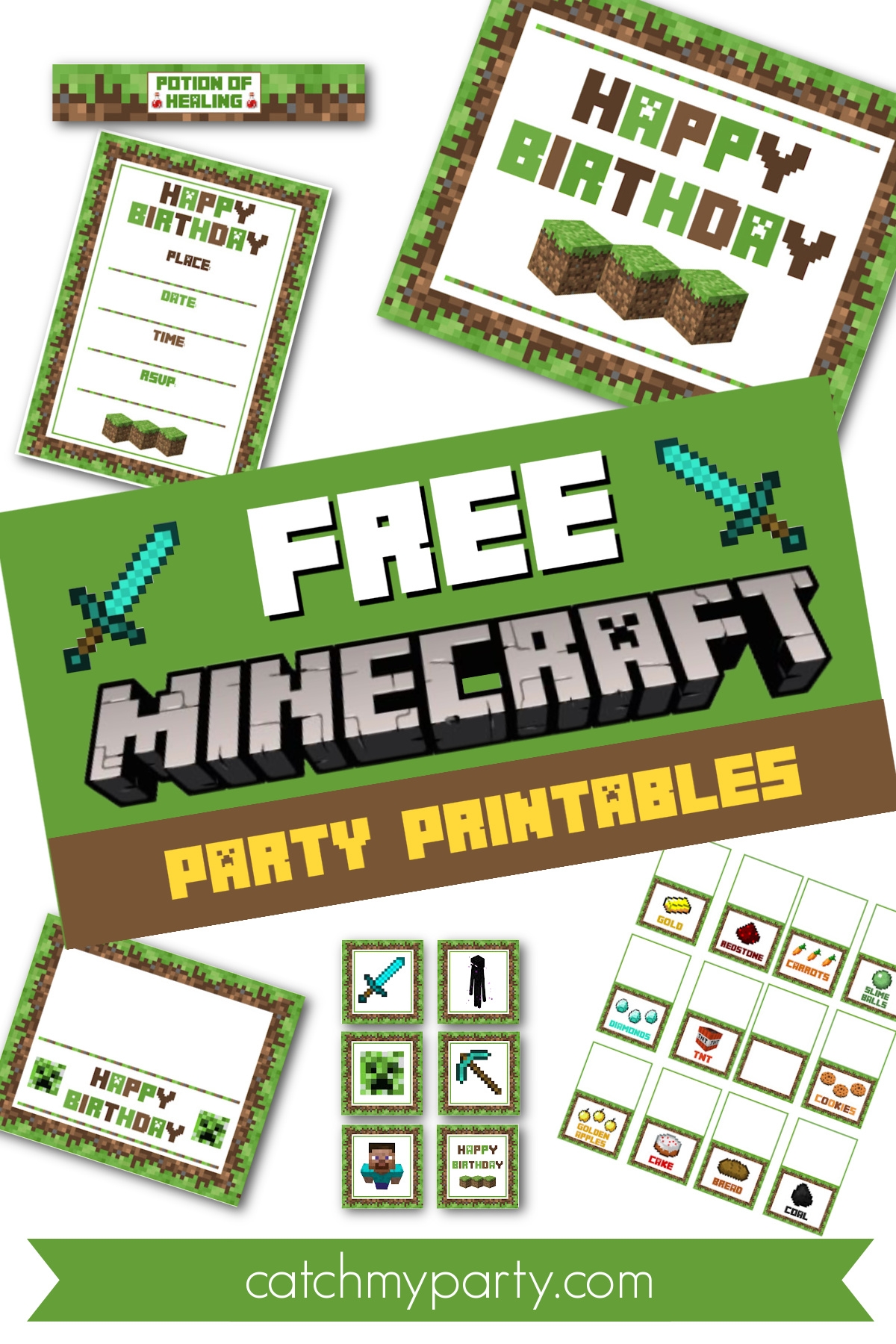 Minecraft Party Free Printables