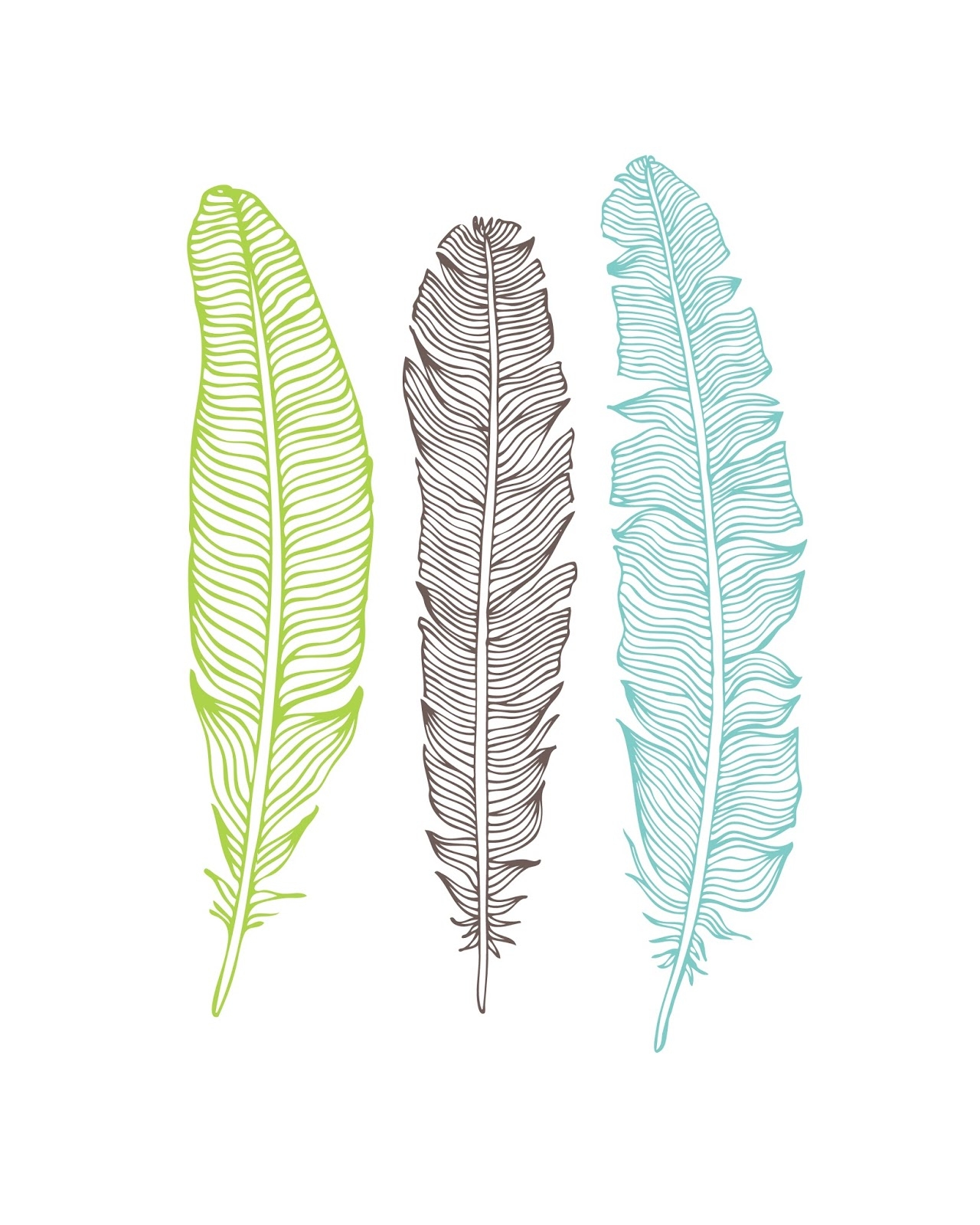 Download Your Free Feather Printables They re Perfect In A Gallery Wall 