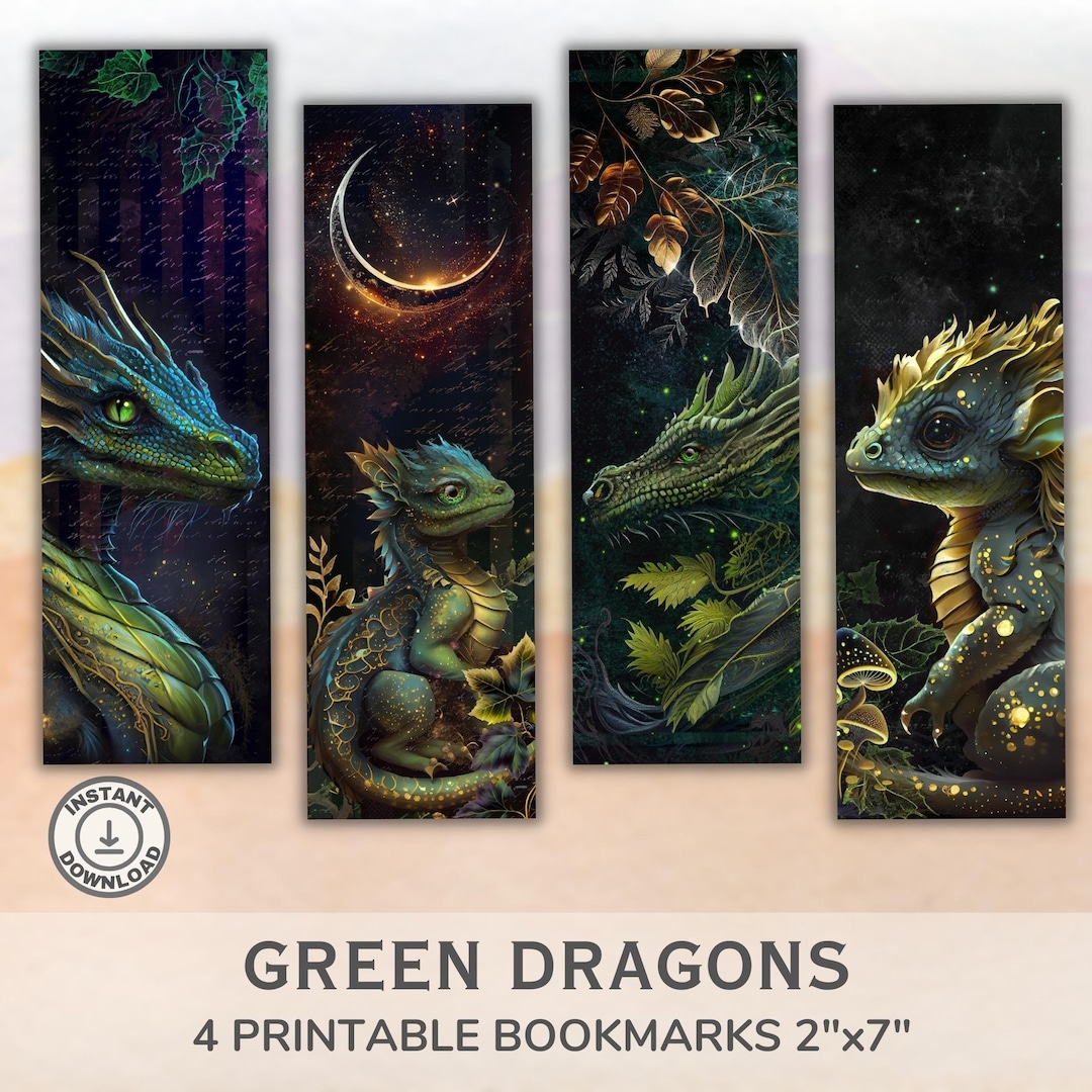 Free Printable Dragon Bookmarks