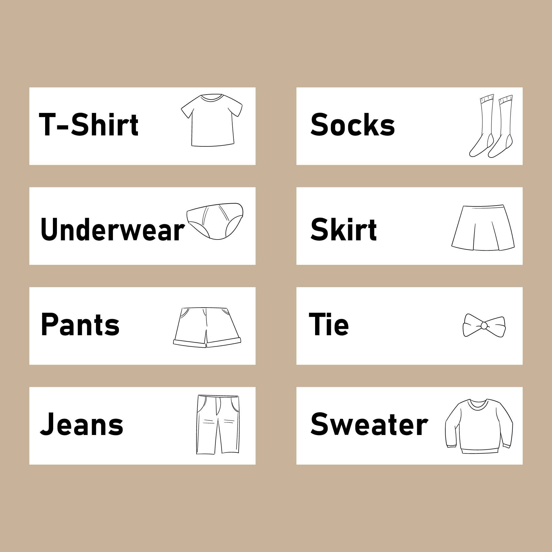 Drawer Labels Kids 10 Free PDF Printables Printablee