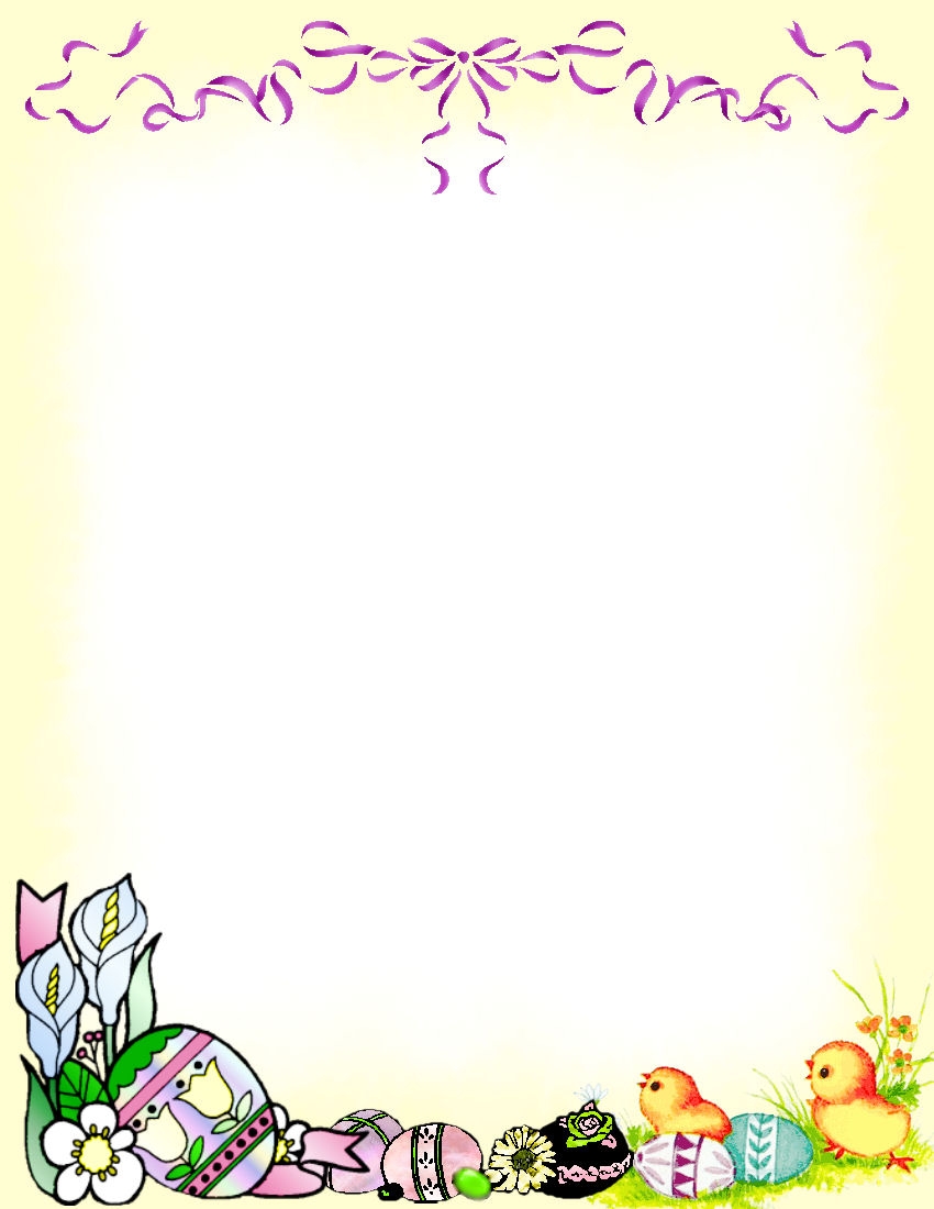 Easter Stationery Theme FREE Digital Stationery